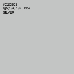 #C2C5C3 - Silver Color Image