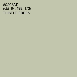 #C2C6AD - Thistle Green Color Image