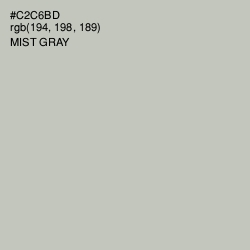 #C2C6BD - Mist Gray Color Image