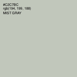 #C2C7BC - Mist Gray Color Image