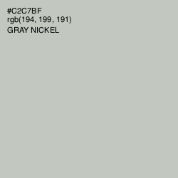 #C2C7BF - Gray Nickel Color Image