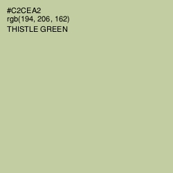 #C2CEA2 - Thistle Green Color Image