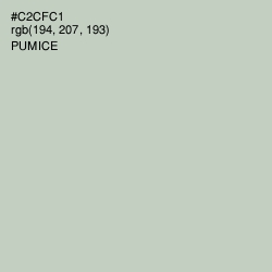 #C2CFC1 - Pumice Color Image