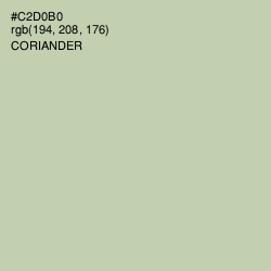 #C2D0B0 - Coriander Color Image