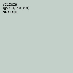 #C2D0C9 - Sea Mist Color Image