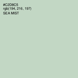 #C2D8C5 - Sea Mist Color Image
