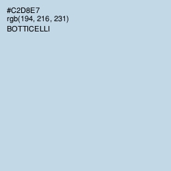 #C2D8E7 - Botticelli Color Image