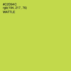 #C2D94C - Wattle Color Image