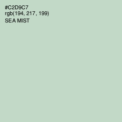 #C2D9C7 - Sea Mist Color Image