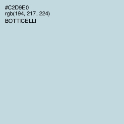 #C2D9E0 - Botticelli Color Image