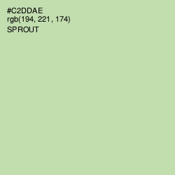#C2DDAE - Sprout Color Image