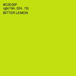 #C2E00F - Bitter Lemon Color Image
