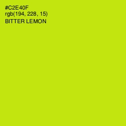 #C2E40F - Bitter Lemon Color Image