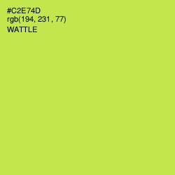#C2E74D - Wattle Color Image