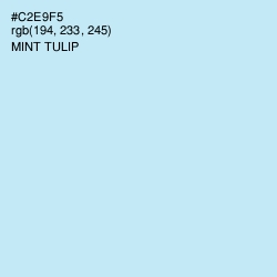 #C2E9F5 - Mint Tulip Color Image