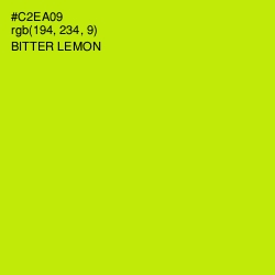 #C2EA09 - Bitter Lemon Color Image