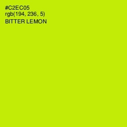 #C2EC05 - Bitter Lemon Color Image