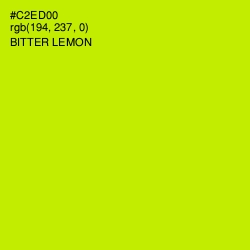 #C2ED00 - Bitter Lemon Color Image