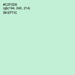 #C2F0D6 - Skeptic Color Image