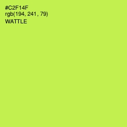 #C2F14F - Wattle Color Image