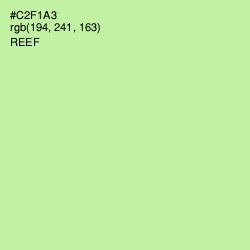#C2F1A3 - Reef Color Image