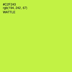 #C2F243 - Wattle Color Image