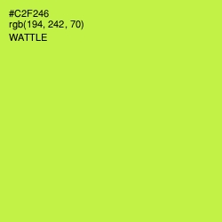 #C2F246 - Wattle Color Image