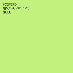#C2F27D - Sulu Color Image