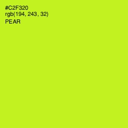 #C2F320 - Pear Color Image