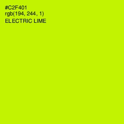 #C2F401 - Electric Lime Color Image