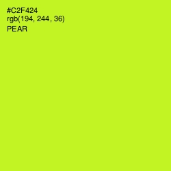 #C2F424 - Pear Color Image