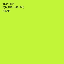 #C2F437 - Pear Color Image