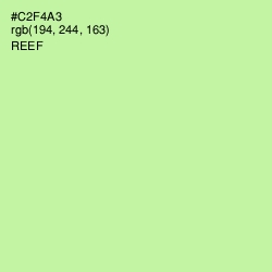 #C2F4A3 - Reef Color Image