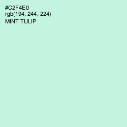 #C2F4E0 - Mint Tulip Color Image