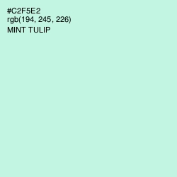 #C2F5E2 - Mint Tulip Color Image