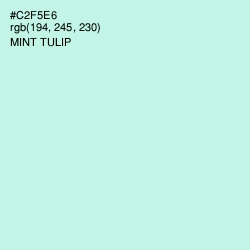 #C2F5E6 - Mint Tulip Color Image