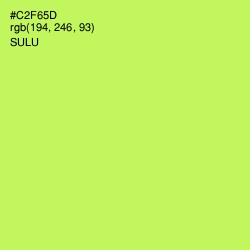 #C2F65D - Sulu Color Image