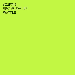 #C2F743 - Wattle Color Image