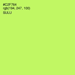 #C2F764 - Sulu Color Image