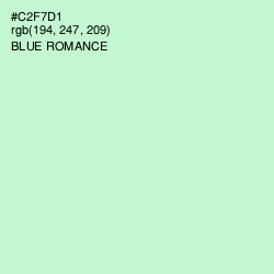 #C2F7D1 - Blue Romance Color Image