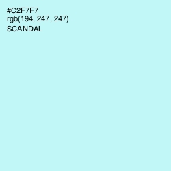 #C2F7F7 - Scandal Color Image