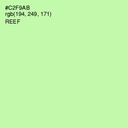#C2F9AB - Reef Color Image
