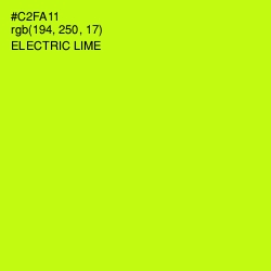 #C2FA11 - Electric Lime Color Image