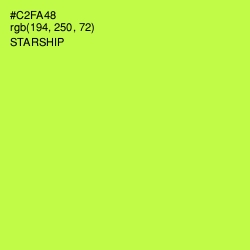 #C2FA48 - Starship Color Image