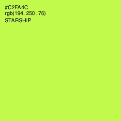 #C2FA4C - Starship Color Image