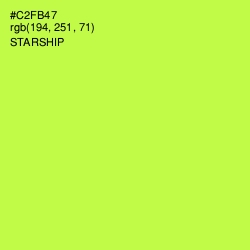 #C2FB47 - Starship Color Image