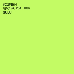 #C2FB64 - Sulu Color Image