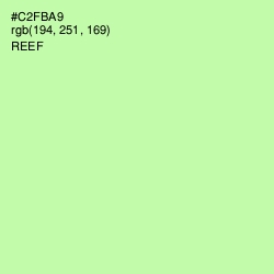 #C2FBA9 - Reef Color Image