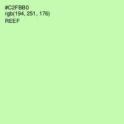 #C2FBB0 - Reef Color Image