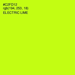 #C2FD12 - Electric Lime Color Image